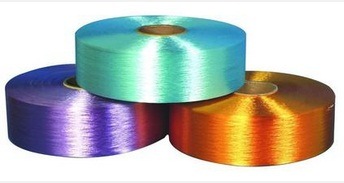 环保型掺杂色涤纶纱